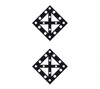 Знак "Поднять нож, закрыть крылья двойное препятствие"