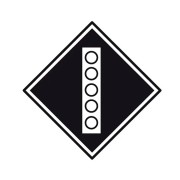 Знак "Поднять токоприемник на электровозе"